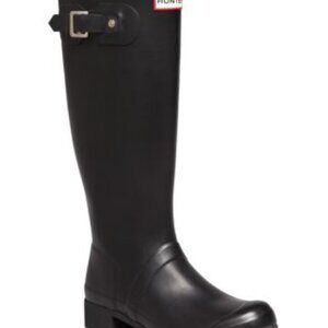 Hunter Tour Packable Rain Boots in Black